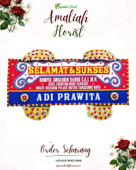Papan Bunga Ucapan Selamat Curah Cotok